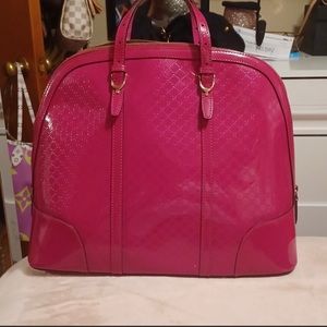 Authentic Gucci microguccissima hot pink bag.